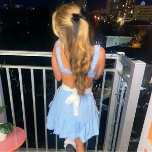 Alice and wonderland inspired blue dress